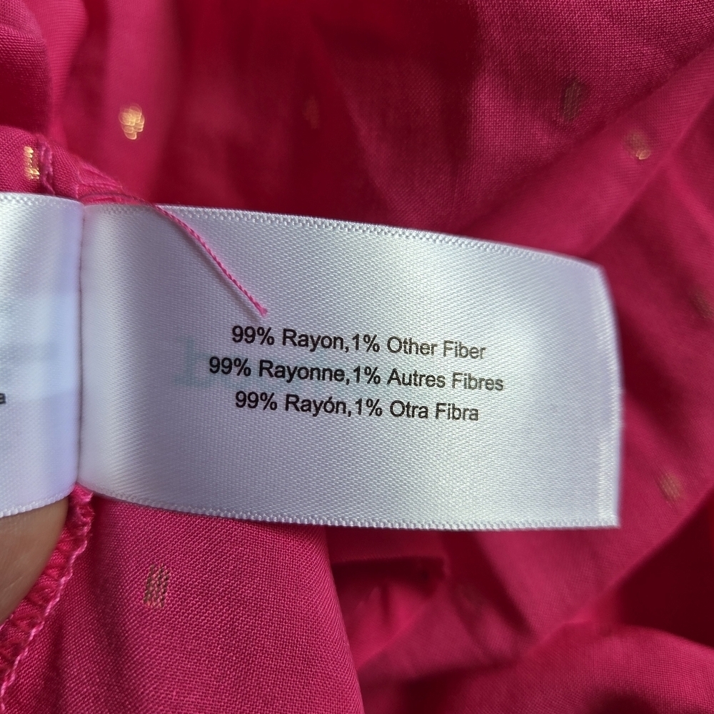 Motherhood Fuchsia Long Sleeve Mocked Empire Waist Top - Picture 10 of 10